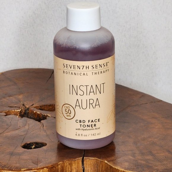 Seven7h Sense Botanical Therapy Instant Aura CBD Face Toner with Hyaluronic Acid - Picture 2 of 3
